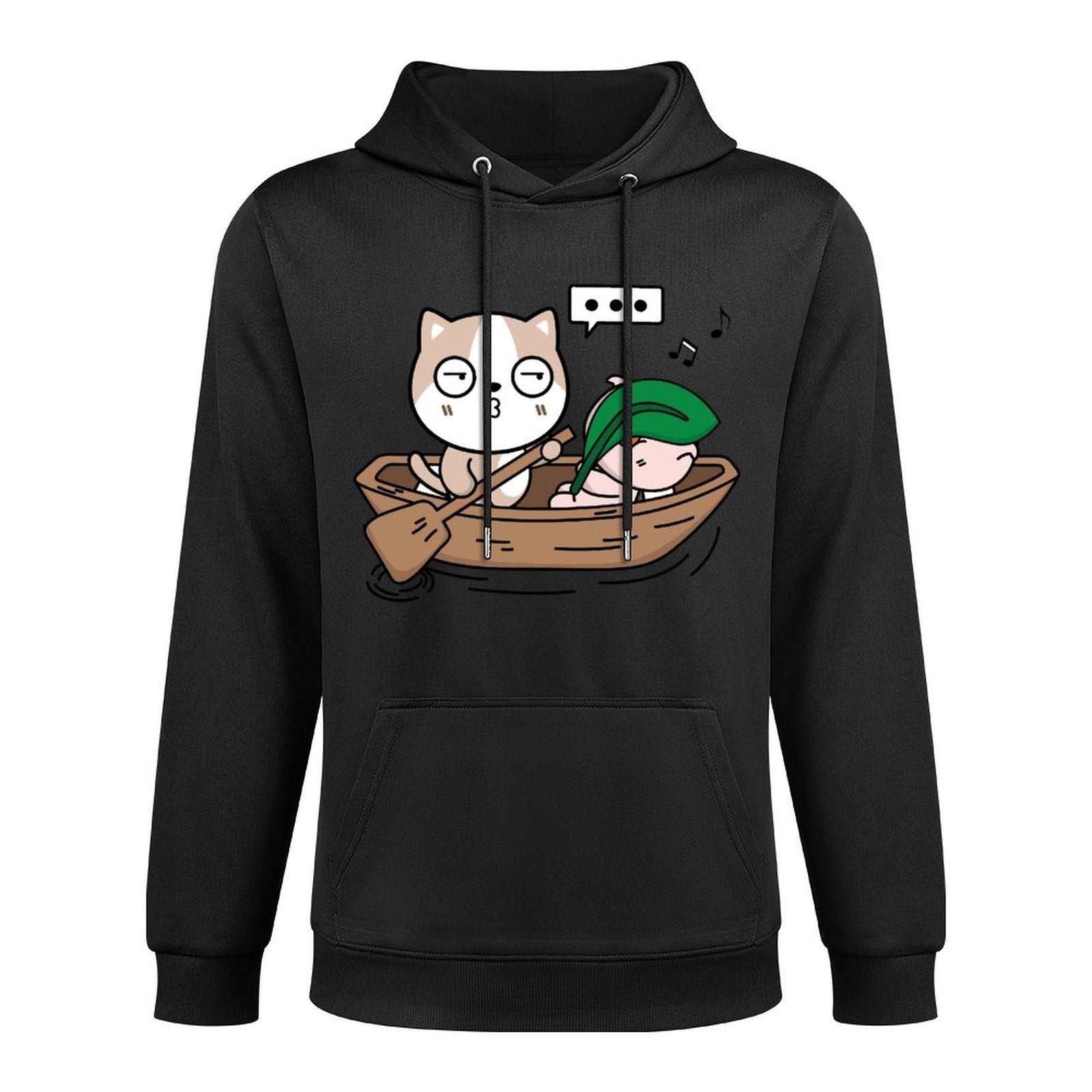 EasyStyle Pocket Tee Front Graphic Hoodies